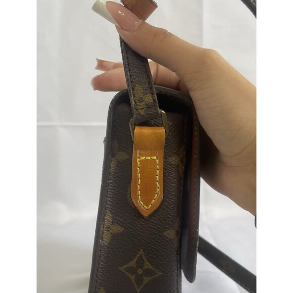 Louis Vuitton Leather Monogram Saint Cloud Crossbody Purse MI884 Auth LV - Picture 7 of 7